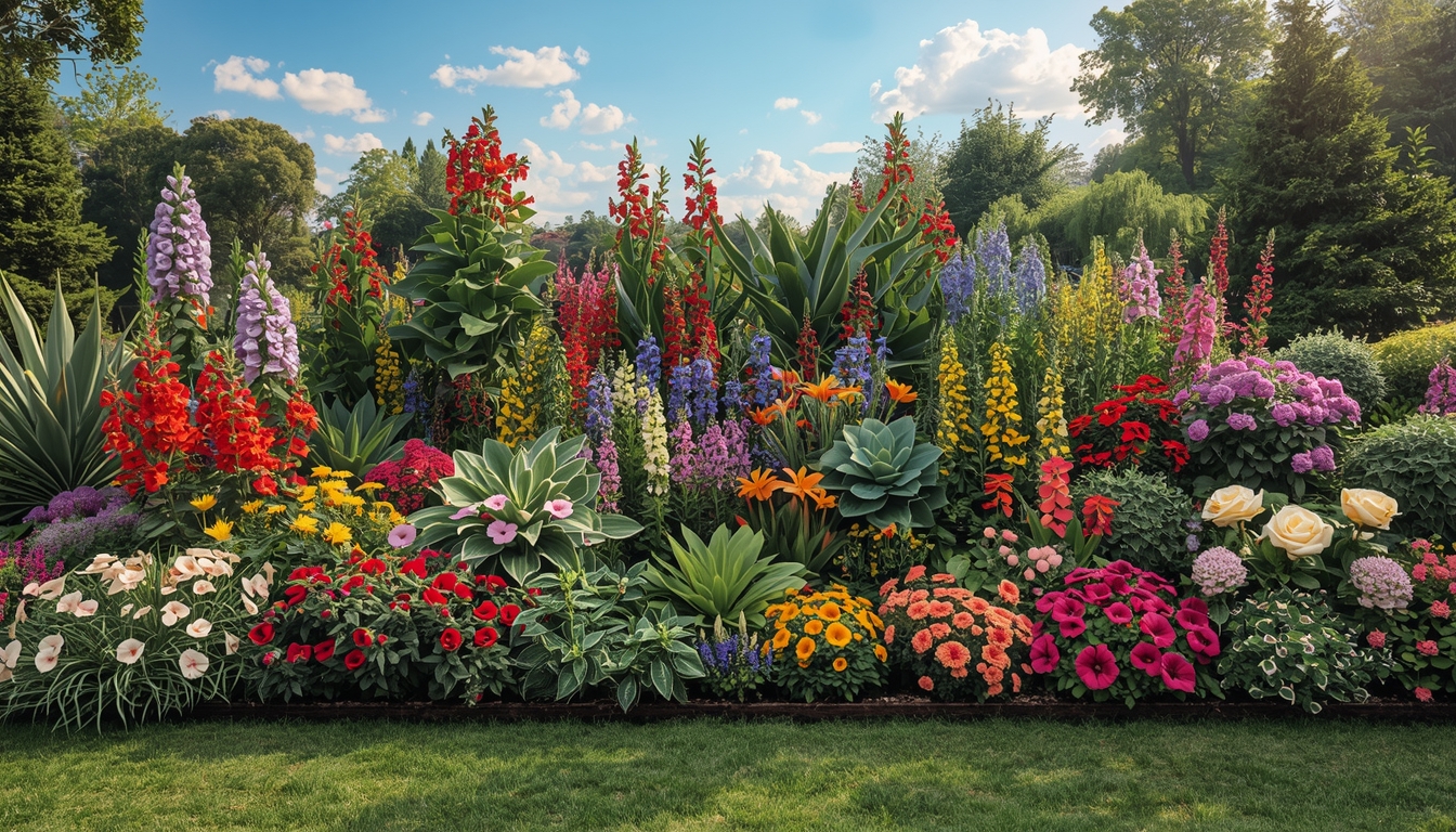 Professionelt blomsterbed design